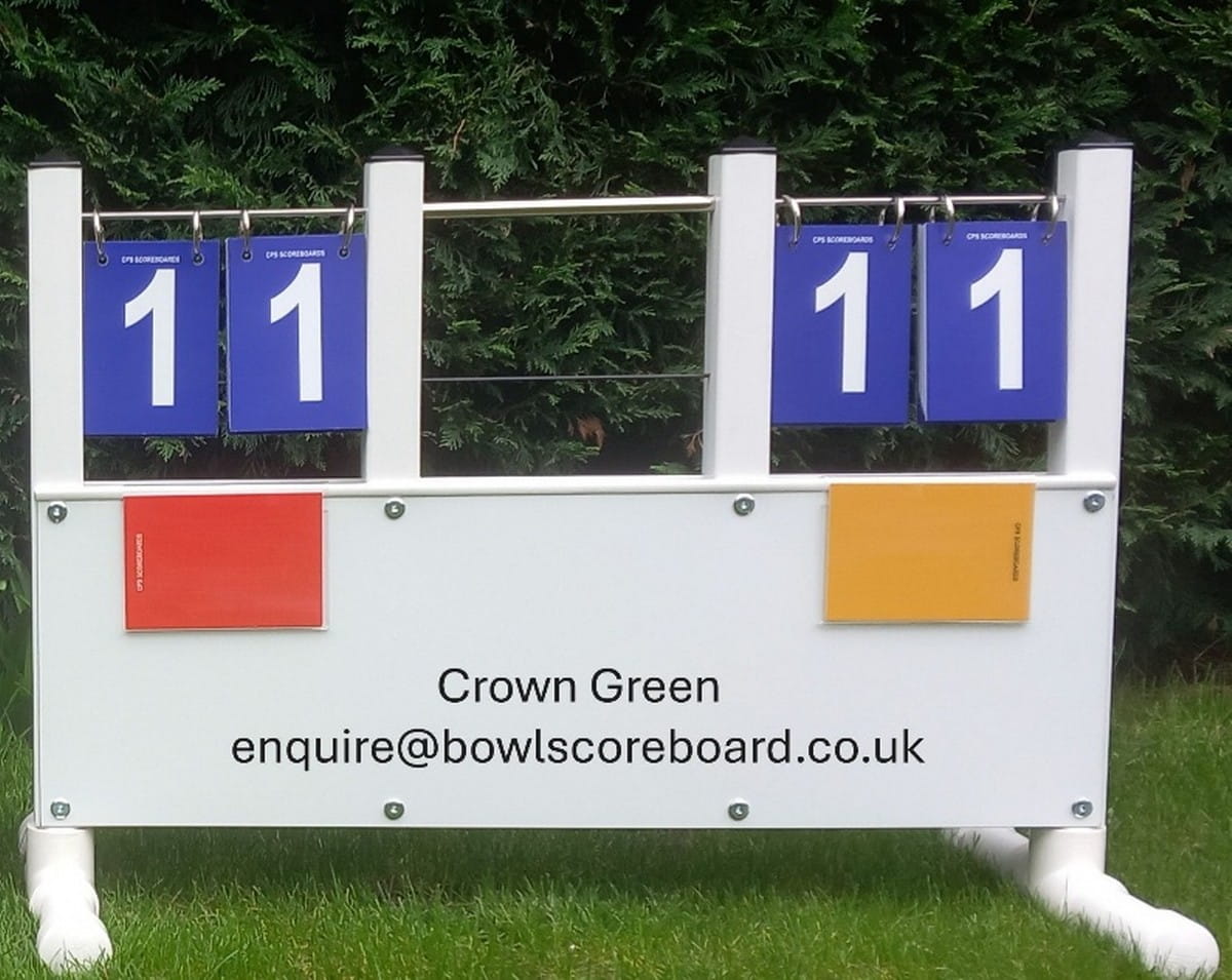 crown green bowls scoreboard 2026